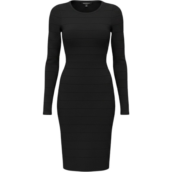French Connection Dresses & Skirts - French Connection Navy Blue Bandage Long Sleeve Bodycon Mini Dress Size‎ 2